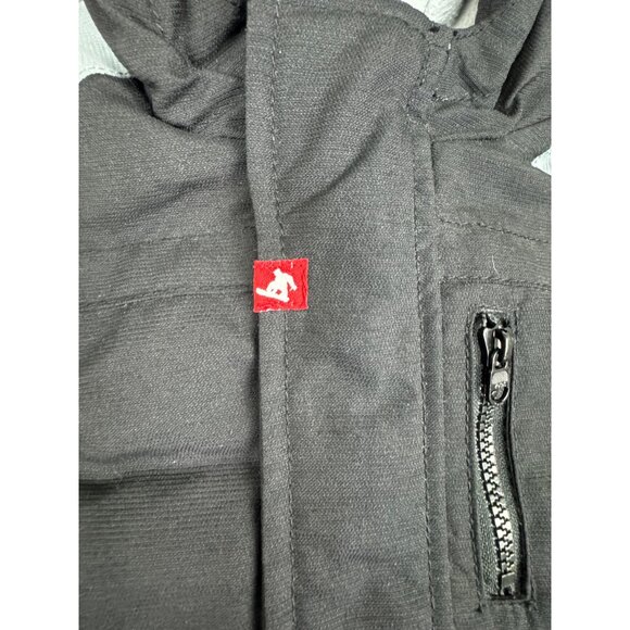 Old Navy Black Yellow Gray Hooded Winter Coat For Infant/Baby 6-12 Months - Picture 5 of 14